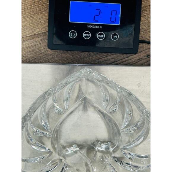 Gorham Heart Shaped Fine Crystal Bowl w/ Bow Germany Candy Dish 1831 Trinket - Picture 14 of 14